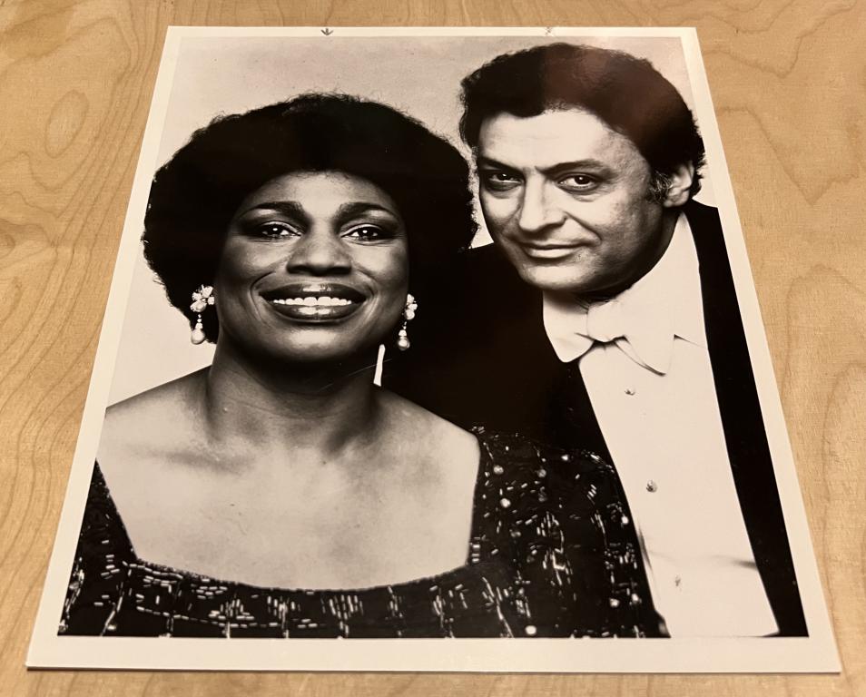 Фото Опера LEONTYNE PRICE Сопрано и Zubin Mehta 1982