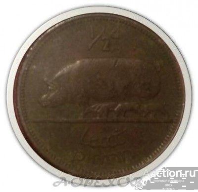 1/2 пенни 1966 Ирландия (холдер)