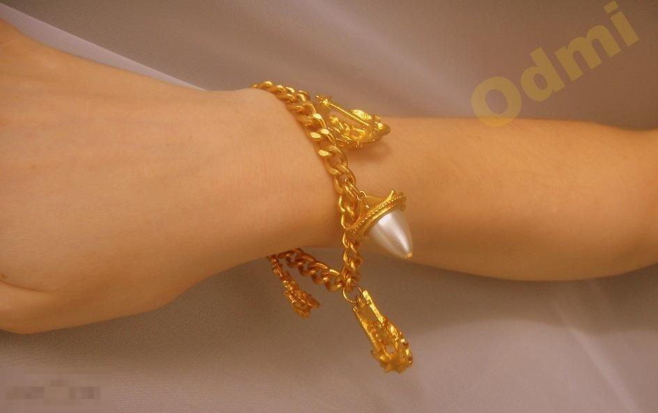 Браслет дизайнер золота тон шикарный 