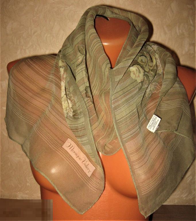 ШАРФ ШЁЛК+(ИЗНОСОСТОЙКАЯ ТКАНЬ) VINYLAL 140*29 MANIQUE VALERY FRANCE 