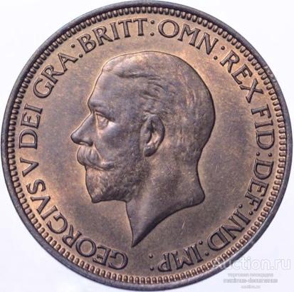 1/2 пенни 1935 UNC