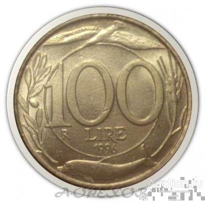 100 лир 1996 Италия (холдер)