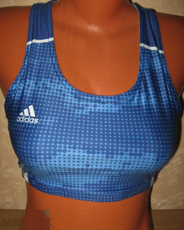 БЮСТГАЛТЕР ЖЕНСКИЙ  ТОП СТРЕЙЧ 18%  НА 42-44(S )  ADIDAS CLIMALITE   СПОРТ 