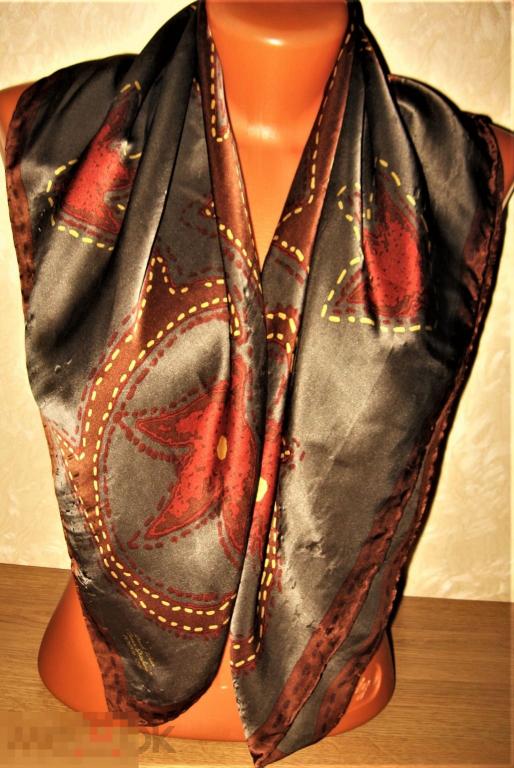 ПЛАТОК ЖЕНСКИЙ 100% ШЁЛК  80*79 RECH WEAR TEXAS STITCHING 100% SILK СКИДКА!!! 