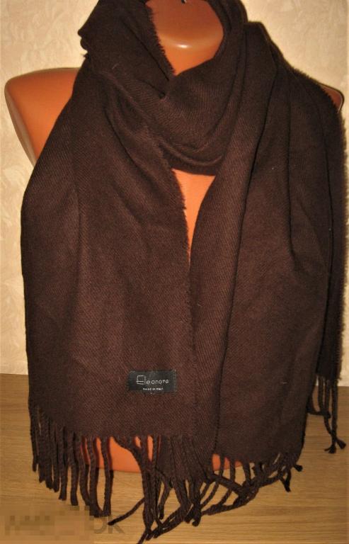 ШАРФ АКРИЛ ЦВ.*ШОКОЛАД* MADE IN ITALY ELEONORA 182*49 