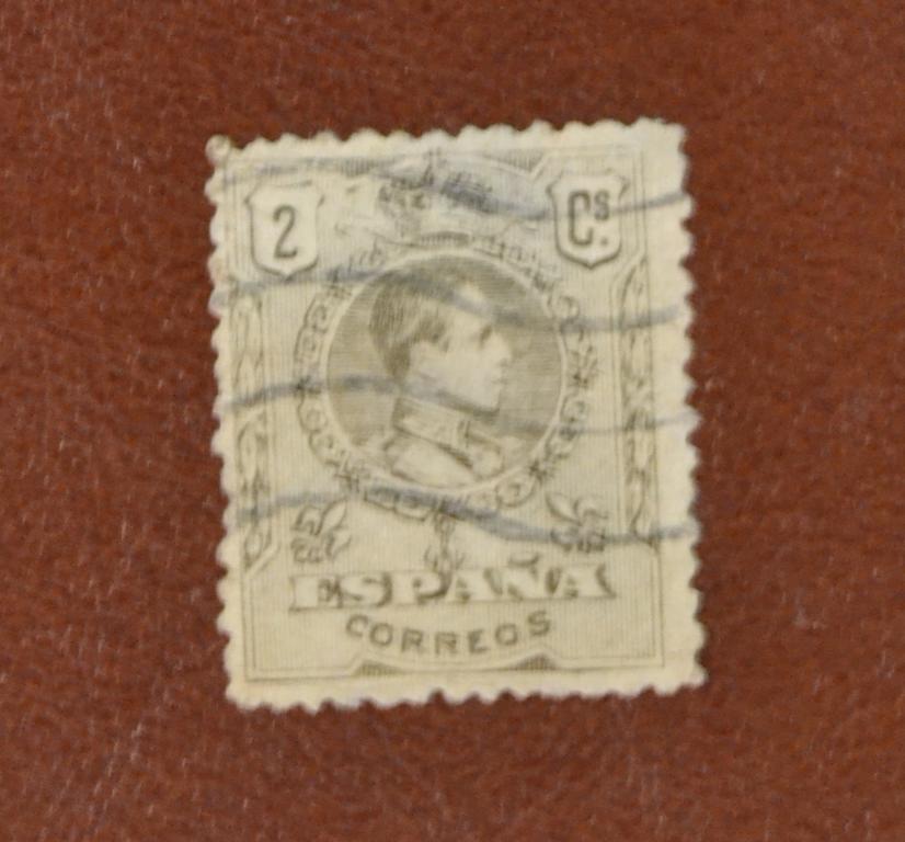 Испания 1909 год  Король Альфонсо XIII, стандарт Гаш.