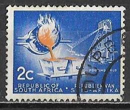 ЮАР 1961 г. Золотодобывающая промышленность, гаш.