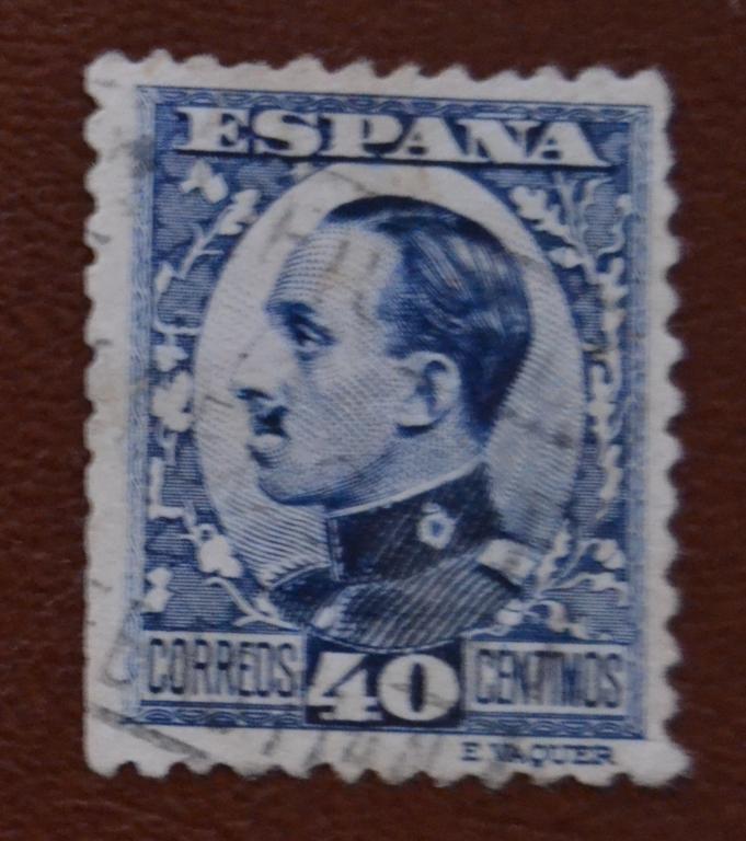 Испания 1930 год  Король Альфонсо XIII, стандарт Гаш.