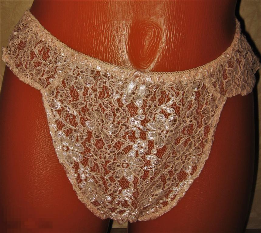 ТРУСЫ ЖЕНСКИЕ КРУЖЕВО 100%ПОЛИАМ. 48(D40-42)  ЦВ.БЕЖ.GERMANY 