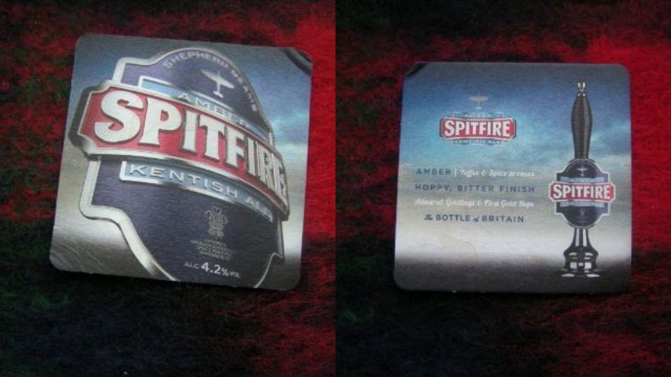 Подставка под пиво Бирдекель SPITFIRE, Англия (2019)