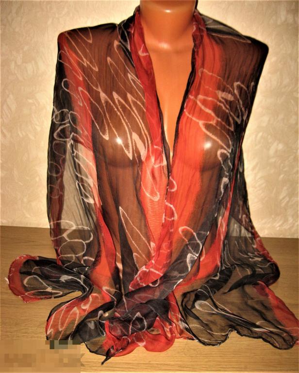 ШАРФ 100% ШЁЛК  166*57 (АРТ1) 