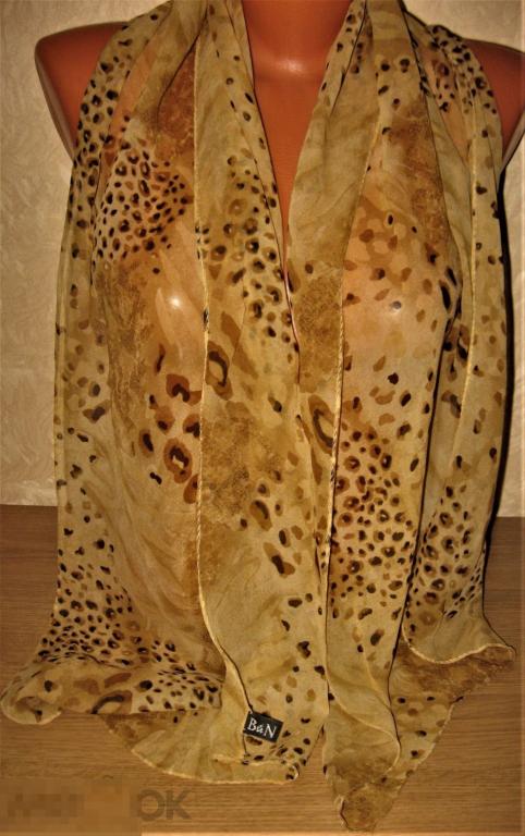 ШАРФ 100% ШЁЛК 148*41 MADE IN CROATIA (ХОРВАТИЯ) (АРТ1) 