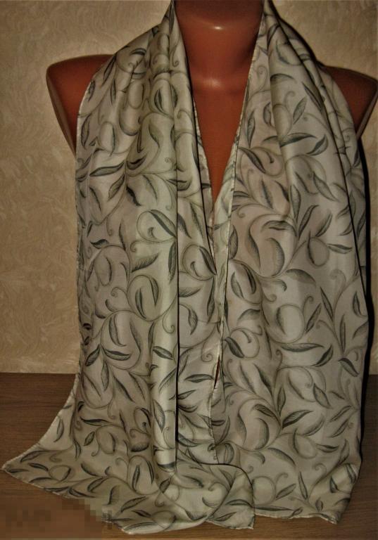 ШАРФ 100% ШЁЛК 138*34 (АРТ1) 