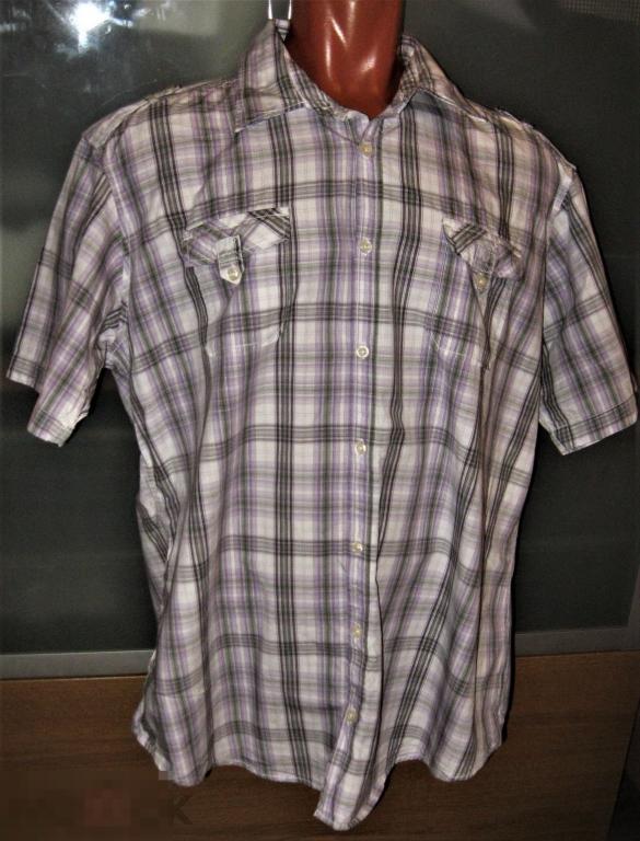 РУБАШКА МУЖСКАЯ  100% КОТТОН НА 56!! (2XL-46 )  ANGELO LITRICO MILFORD 