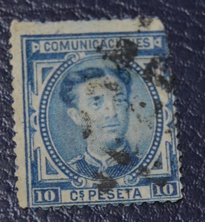 Испания 1876 год  Стандарт Король Альфонсо XII Гаш