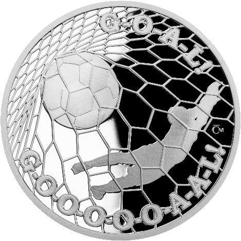 Камерун 500 франков 2018 Гол! Футбол Серебро 14,8 г Пруф
