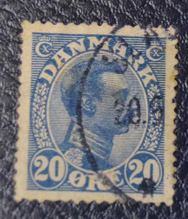 Дания 1913 год  Стандарт, Король Кристиан Х гаш.