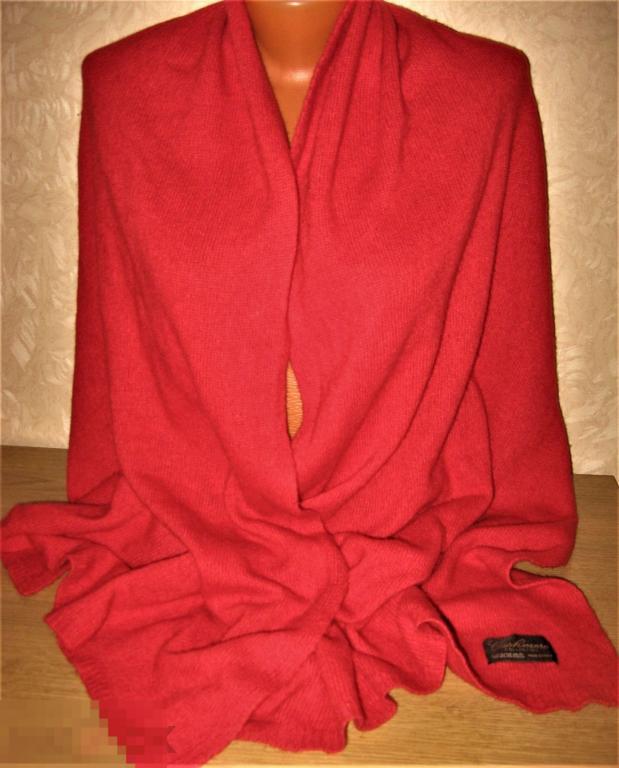 ШАРФ ЖЕНСКИЙ 100% КАШЕМИР  214*76  MADE IN ITALY CASHMERE COLLECTION  БОЛЬШОЙ 