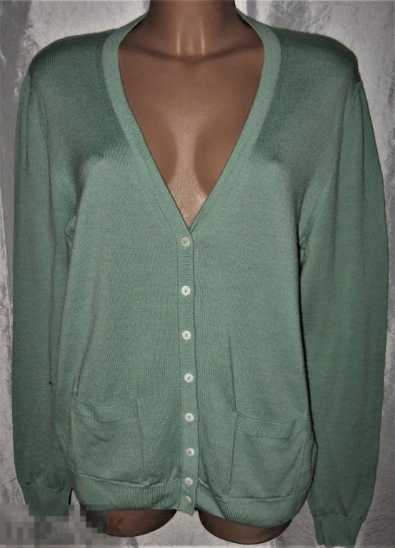 КОФТА ЖЕНСКАЯ  100% ШЕРСТЬ-PURE WOOL 48-50 PETER HAHN 