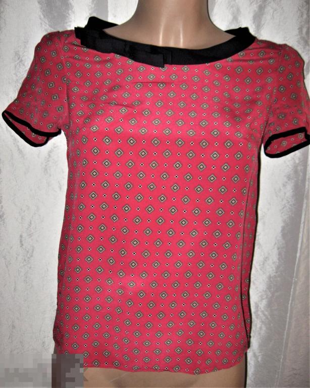 БЛУЗКА ЖЕНСКАЯ  100% ШЁЛК !!  40-42(XS) БРЕНД  MASSIMO DUTTI 