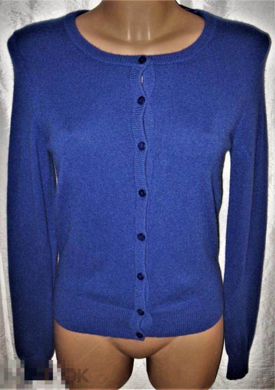 КОФТА ЖЕНСКАЯ  100%КАШЕМИР ЦВ.СИН. НА 44..(М)  100% CASHMERE DONNA LINE 