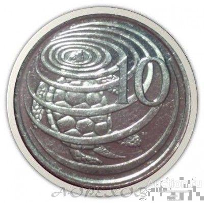 10 центов 1999 Каймановы острова (холдер)