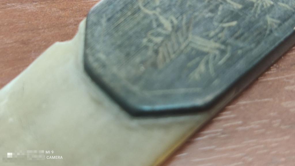 НОЖ для бумаги КИТОВЫЙ УС резьба по кости ХОЛМОГОРЫ 