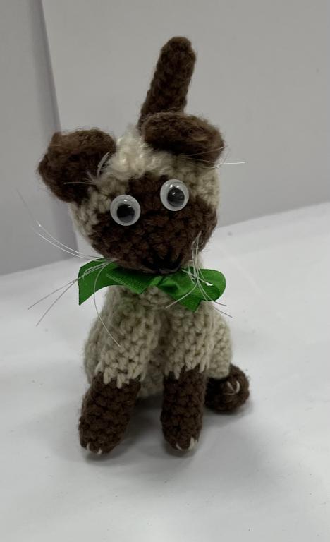 Вязаная Игрушка Кот Купить