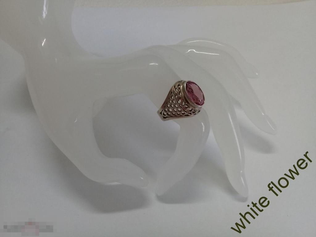 КОЛЬЦО  ПЕРСТЕНЬ ВИНТАЖ СЕРЕБРО 875 ПРОБА ЗВЕЗДА СЕРП И МОЛОТ  КОРУНД