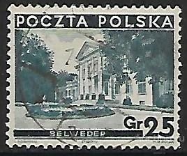 Польша. 1935. Достопримечательности Польши. Штамп II. Гашение.