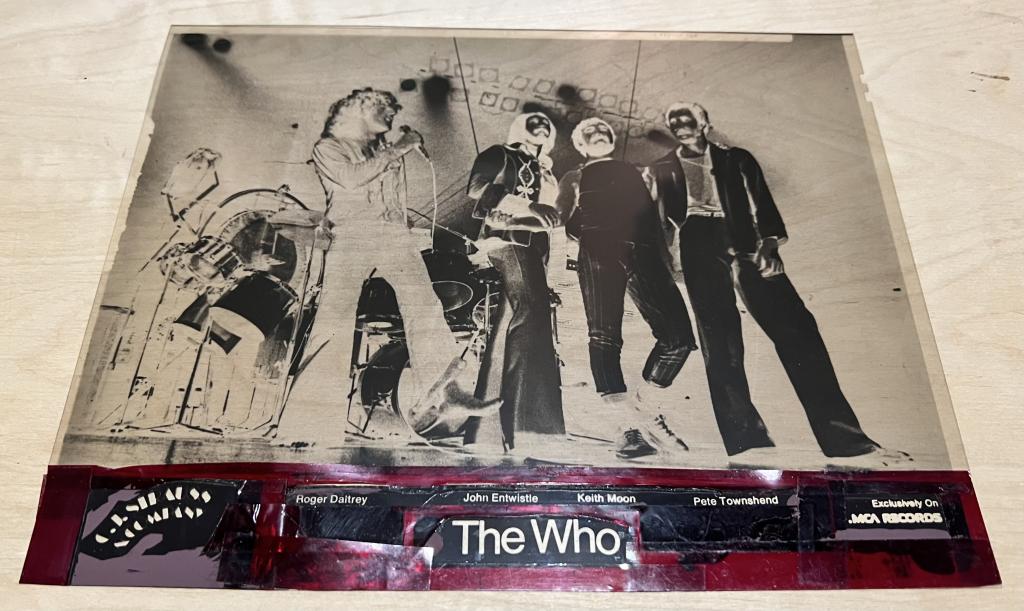 Рок группа Музыка The WHO мастер негатив 1970-е