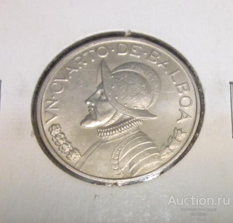 Панама 1/4 бальбоа 25 сентесимо 1986 UNC 1010