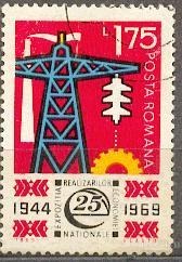 Румыния  1969  Mi 2785 экономическая выставка энергетика