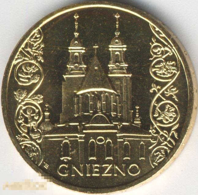 Гнезно (Gniezno) 2 злотых 2005 Польша Мешковые UNC.