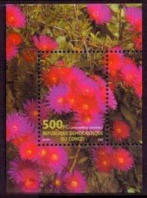 2002. КОНГО. «ЦВЕТЫ»  Блок, зубц. MNH.(20880)