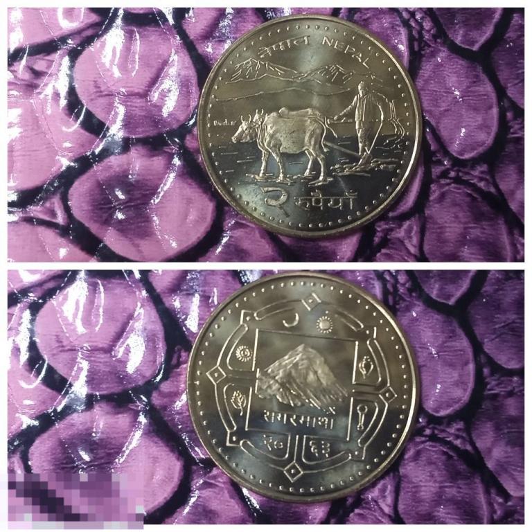 НЕПАЛ. 2006.  2 РУПИИ. СЕЛЬСКИЙ ТРУЖЕНИК, БУЙВОЛ. НОВАЯ. UNC. (672)