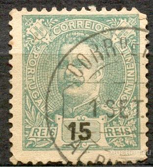 Португалия 1895-1905  Ив 128 Карлос 1 зуб 11,5 редкая