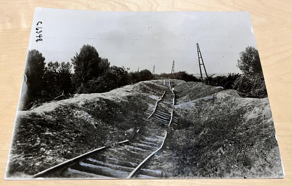 Пресс-Фото Первая Мировая железная дорога Бельгийско-немецкий