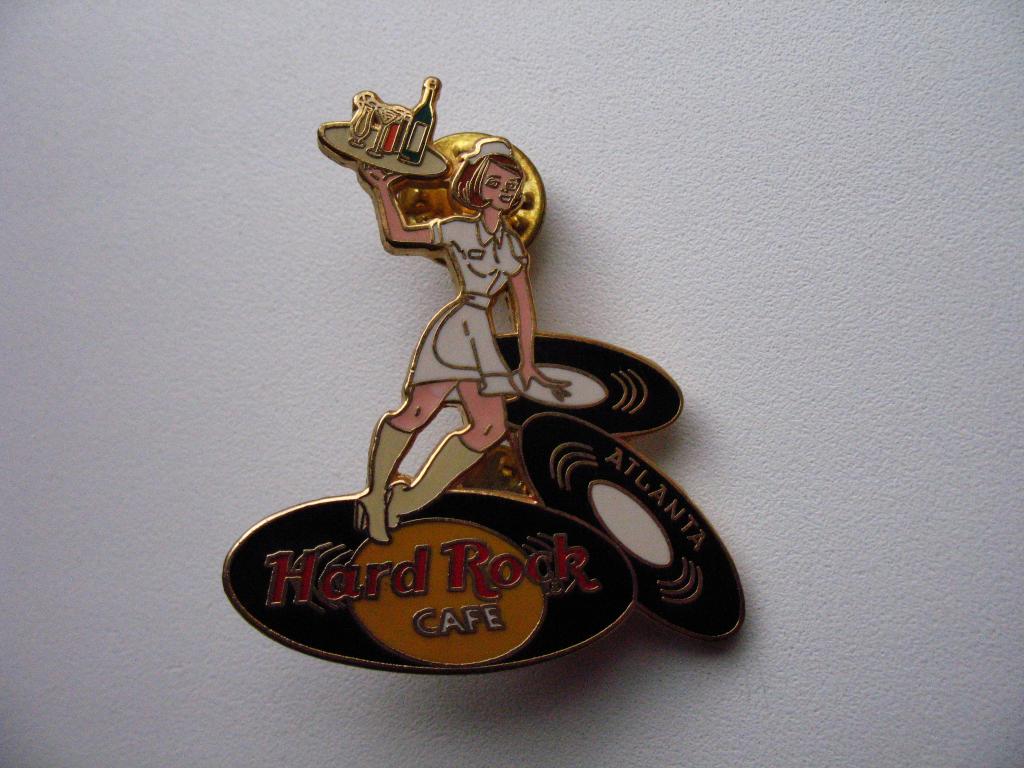 Значок Hard Rock Cafe Atlanta Хард Рок Кафе Атланта официантка