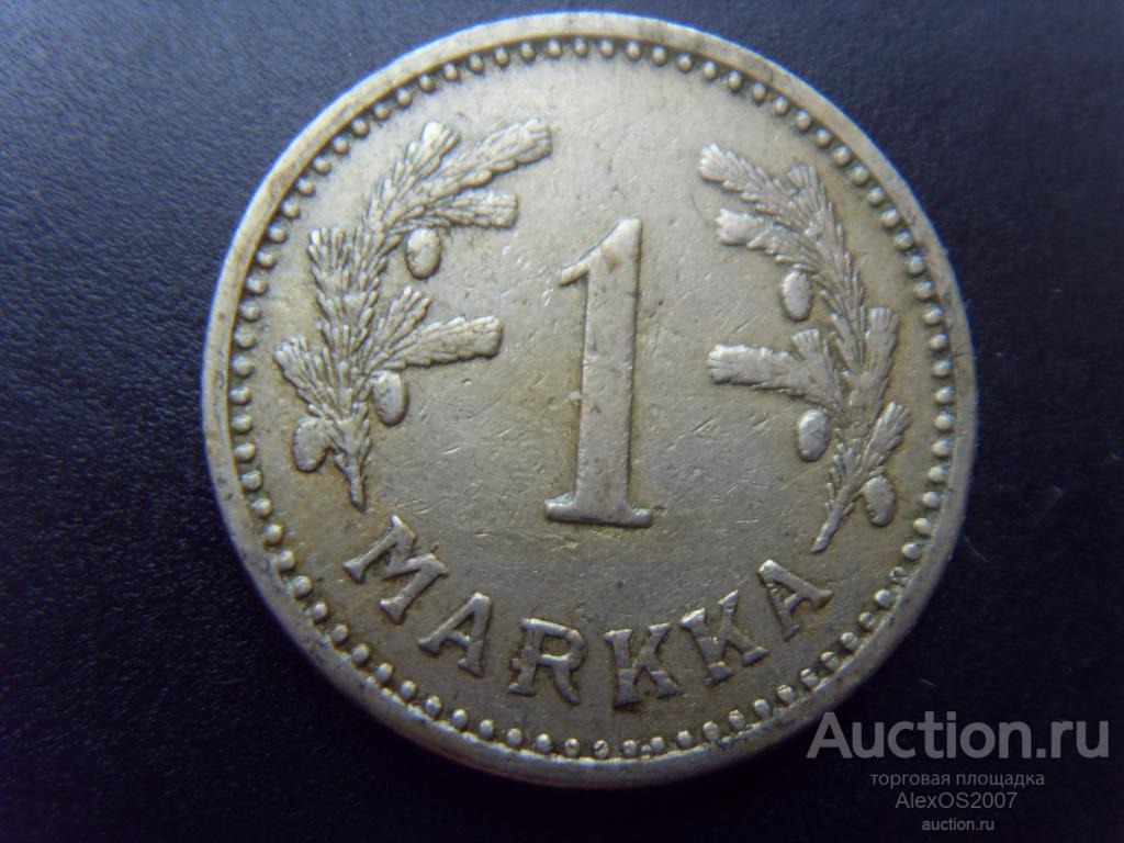 Финляндия 1 марка 1929 г. КМ# 30