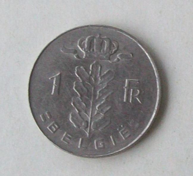 1 франк Бельгия 1973 год.