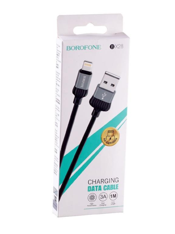 Usb кабель для айфона BOROFONE lightning Alu 2.4A charging&,data (1м ...