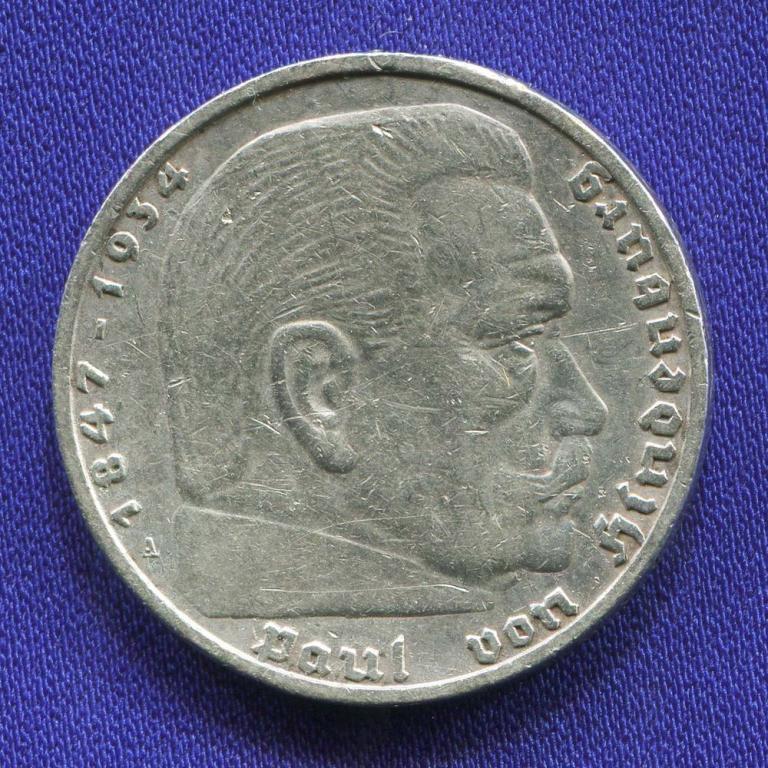 Германия/Рейх 5 рейхсмарок 1936 XF