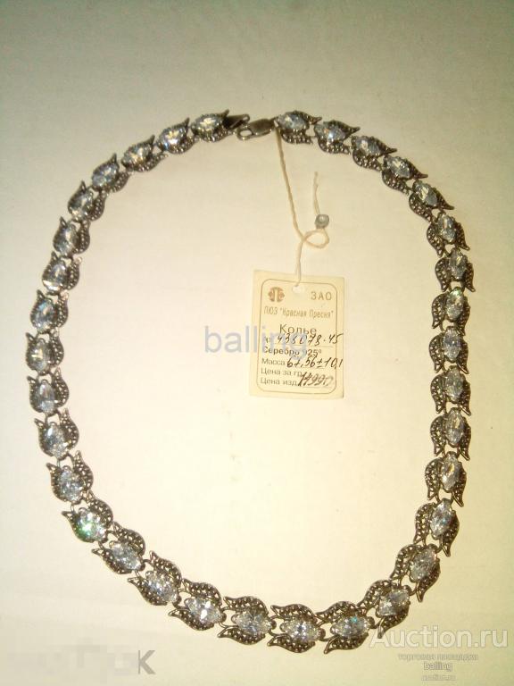 Колье серебро 925 пр  крупные 