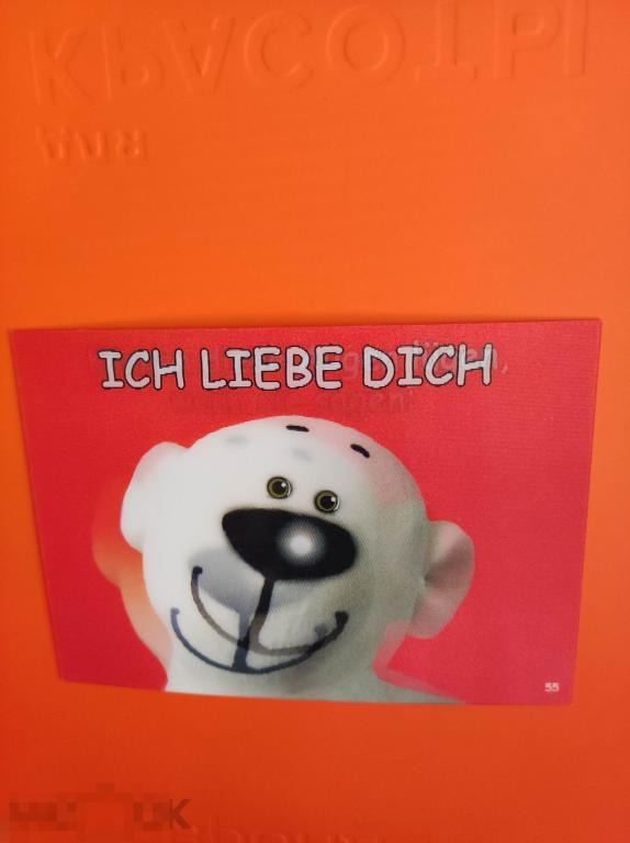 Стерео Открытка TATZINO МИШКА МЕДВЕДЬ животное юмор 3D варио объёмная переливная Германия 