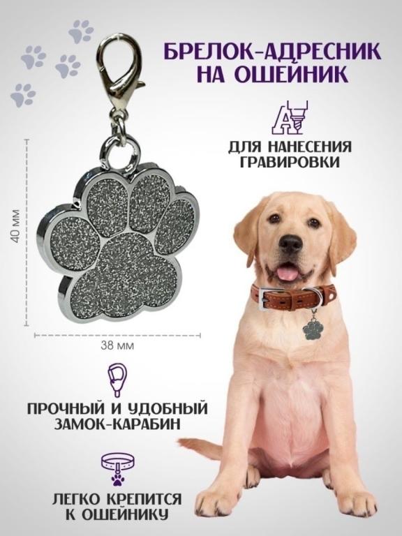 Брелок адресник подвеска медальон жетон на ошейник для собак ...