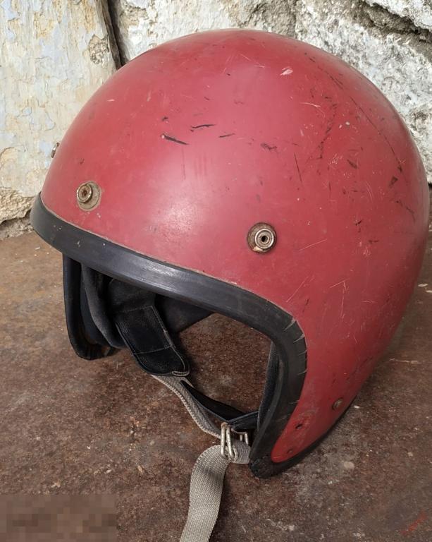 Шлем каска мотоциклиста мотошлем мотокаска винтаж СССР * 