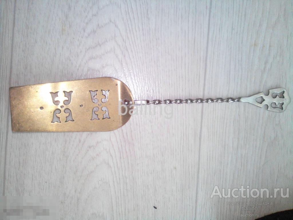 Нож лопатка для торта мельхиор 