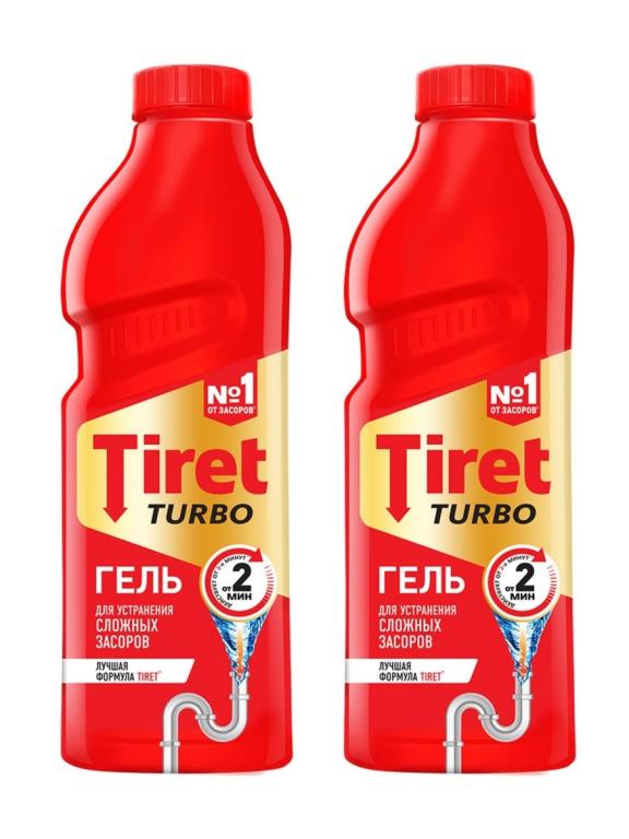 Гель для чистки труб Тирет Турбо чистящее средство для удаления засоров .