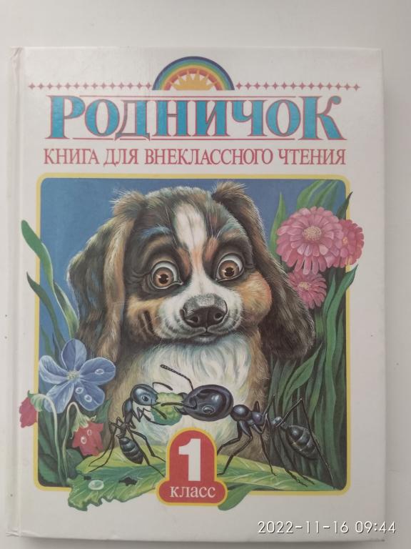 "Родничок". Книга для внеклассного чтения. 1 класс. Твердый переплет. 1999 г.